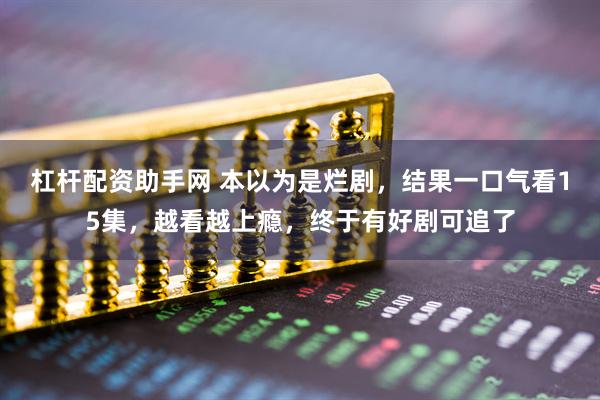 杠杆配资助手网 本以为是烂剧，结果一口气看15集，越看越上瘾，终于有好剧可追了